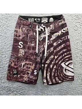 Lost Enterprises Mayhem Vintage Boardshorts Men 29 *Paint Dot
